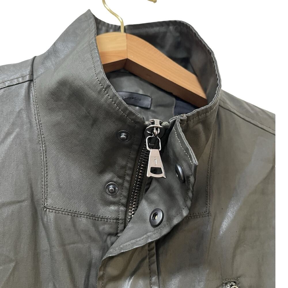 John Varvatos Collection Kara‎ Cotton Full Zip Jacket EU 50 US L Teakwood READ - Picture 6 of 15